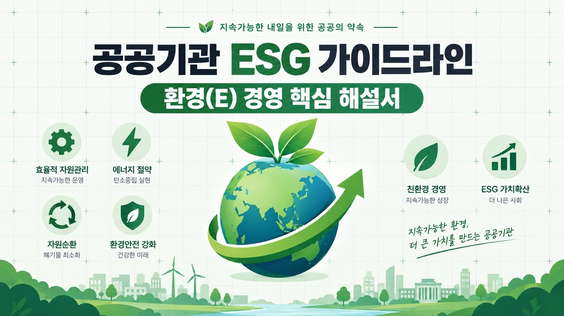 공공기관 ESG 가이드라인 환경(E) 경영 핵심 해설서