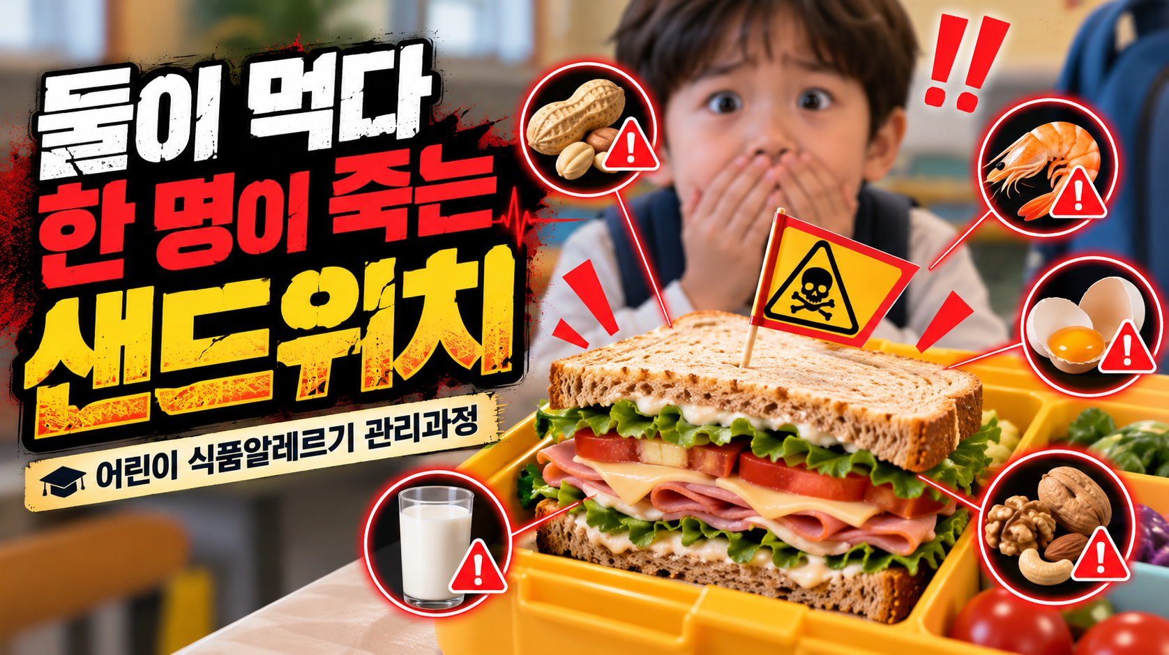 둘이 먹다 한 명이 죽는 샌드위치