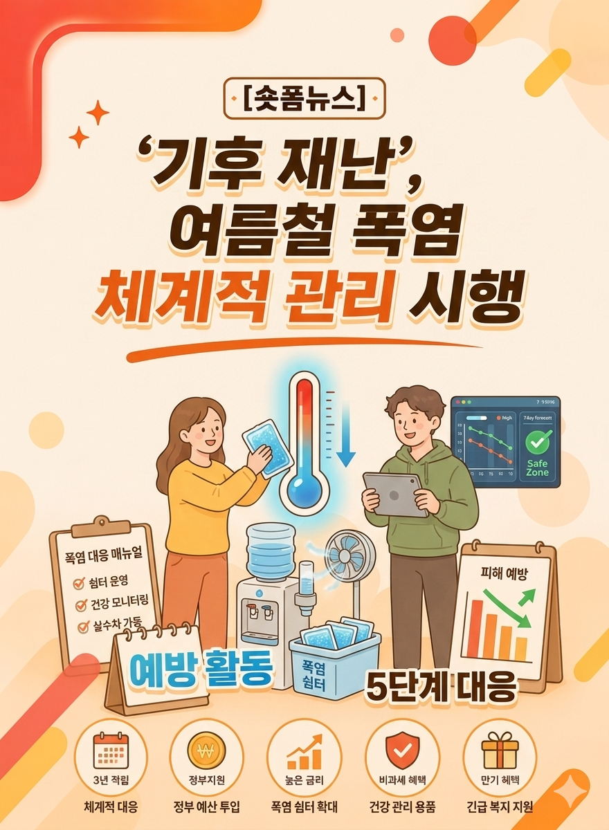 '기후 재난' 여름철 폭염 체계적 관리 시행