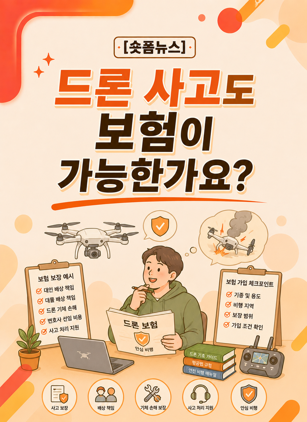 드론 사고도 보험이 가능한가요?