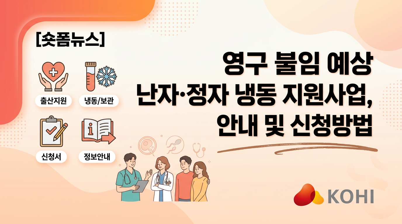 영구 불임 예상 난자·정자 냉동 지원사업, 안내 및 신청방법