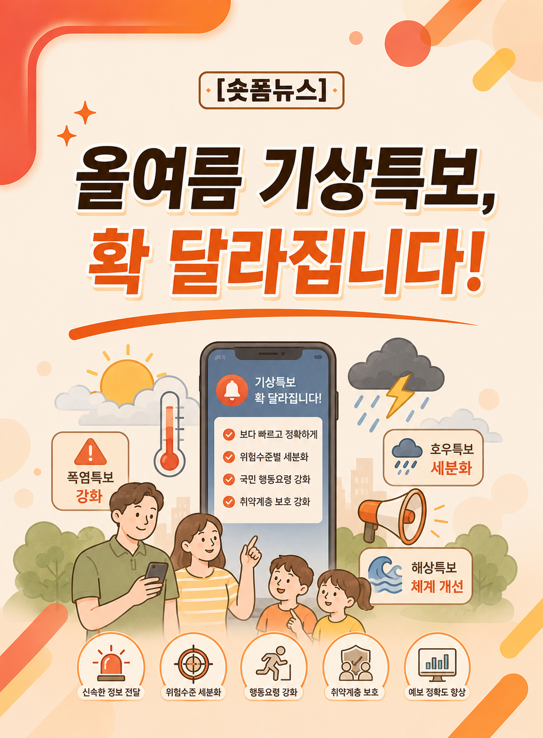 올여름 기상특보, 확 달라집니다!