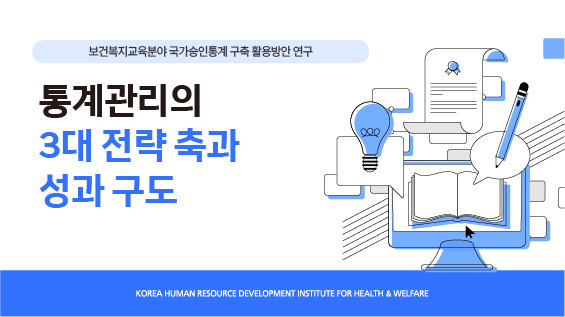 [보건복지연구결과 e-book콘텐츠] 통계관리의 3대 전략 축과 성과 구도